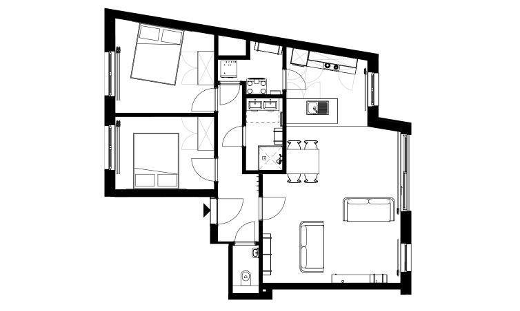 Gronplan Queen Upliving 2 slaapkamers